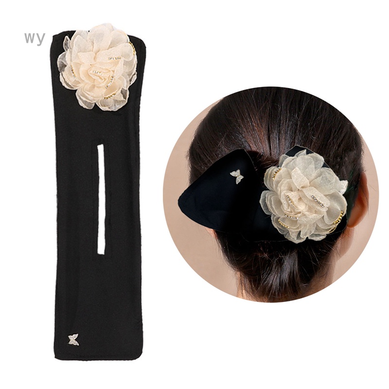 Máy Uốn Tóc Lưới Đính Hoa Phong Cách Retro Cho Nữ