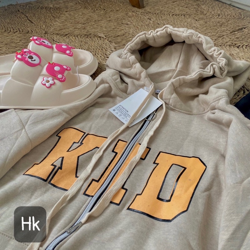 Áo khóc nỉ KID mũ 2 lớp