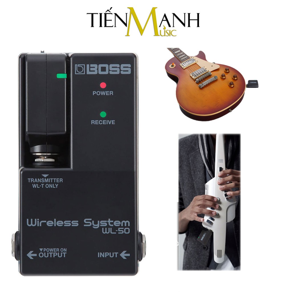 Boss WL-50 Bộ Thu Phát Tín Hiệu Không Dây Wireless System (Pin sạc, Dùng cho Đàn Guitar và mọi loại Nhạc Cụ khác WL50)