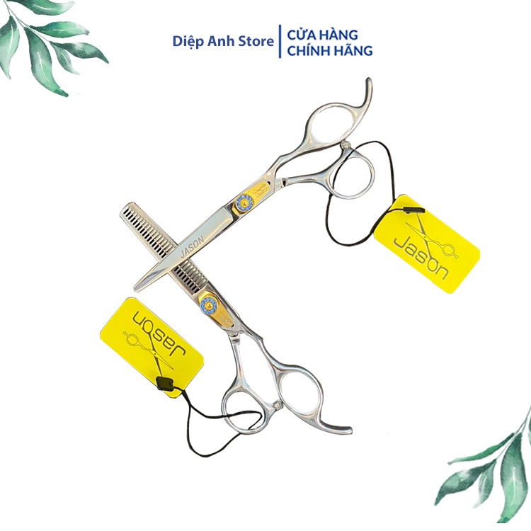 Kéo Cắt Tóc Chuyên Nghiệp Jason Đá Xanh - Made in Japan