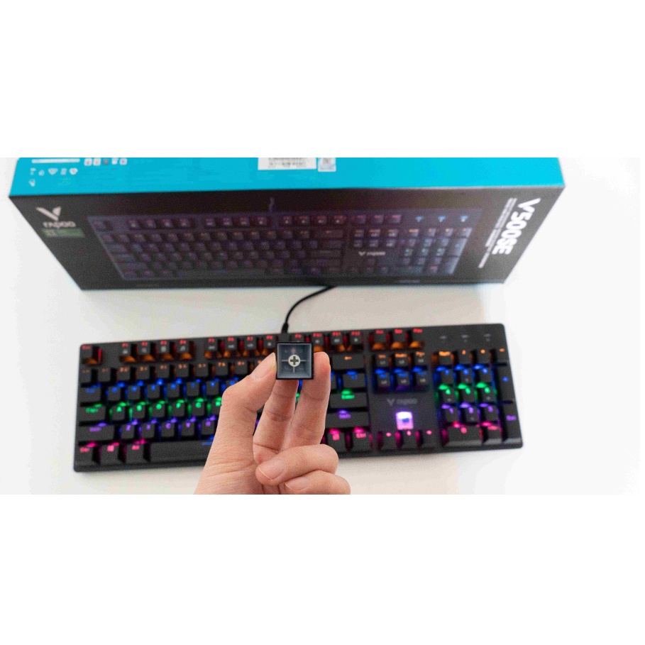 [Hỏa tốc - HN]Bàn phím cơ Rapoo V500SE Rainbow Blue Switch