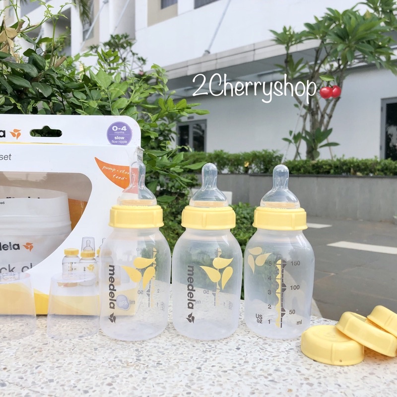 Bình sữa Medela 150ml (tặng nắp trữ)
