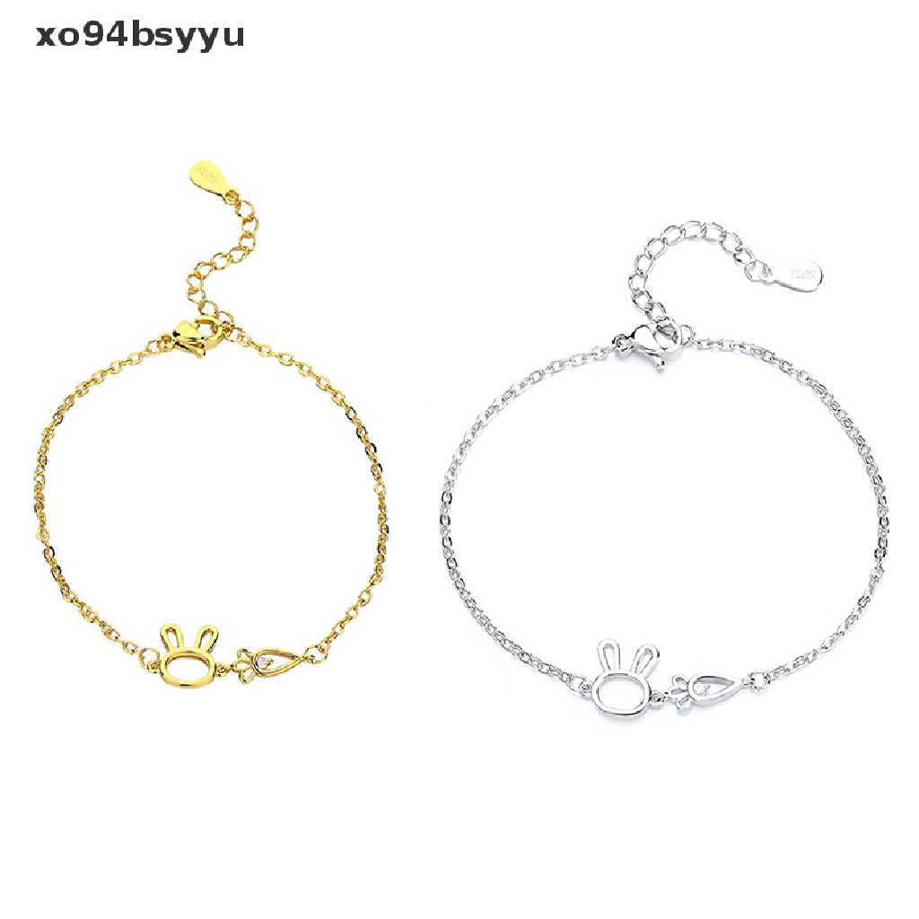 Vòng Tay xo94bsyyu 925 Họa Tiết Thỏ Cà Rốt Đơn Giản Ngọt Ngào Dễ Thương Có Thể Điều Chỉnh Cho Nữ