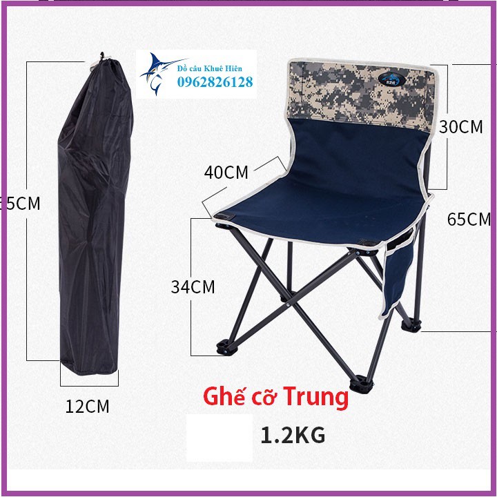 [Siêu Bền - Giá Tốt] Ghế Ngồi Câu Cá Xếp Gọn Có Tựa Giá Rẻ Đa Năng Ghế Dã Ngoại, Cafe,. - Sanami Fishing , Tiện Lợi,