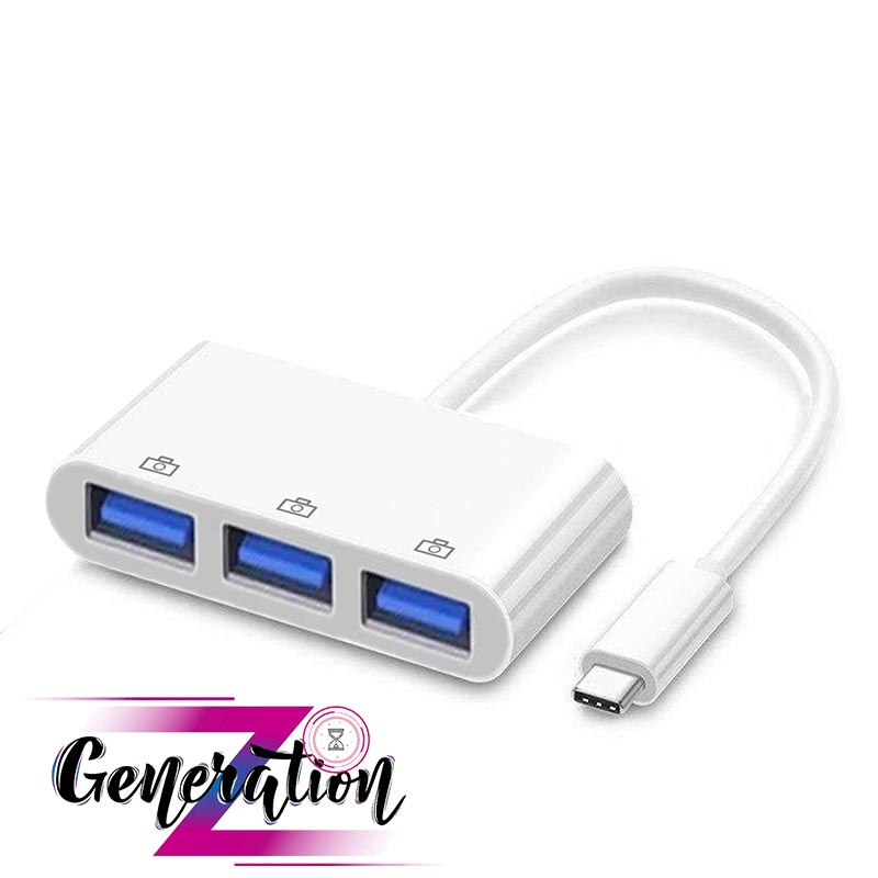 Hub usb Type-C - Bộ chia cổng type-C ra 3 cổng USB 3.0