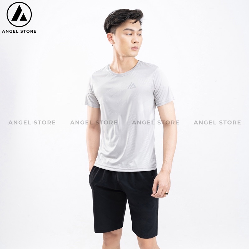 Áo thun thể thao nam ANGEL STORE, áo phông nam chất thun lạnh co giãn mềm mịn vận động thoải mái HA06