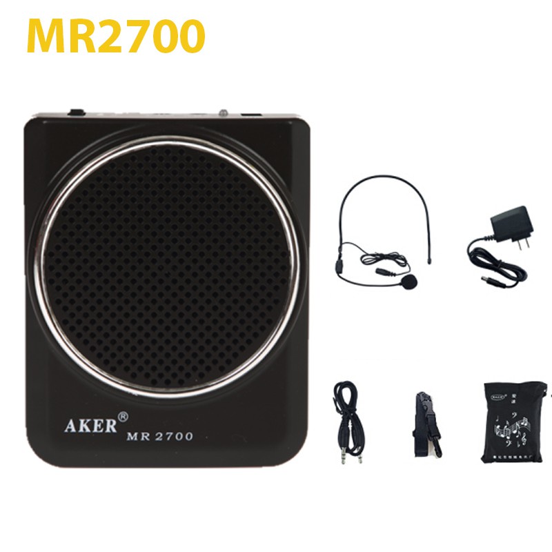 Máy Trợ Giảng AKER MR2700 Dành Cho Giáo Viên, Hướng Dẫn Viên Du Lịch, Bán Hàng Online... Dễ Sử Dụng Bảo Hành 12 Tháng.