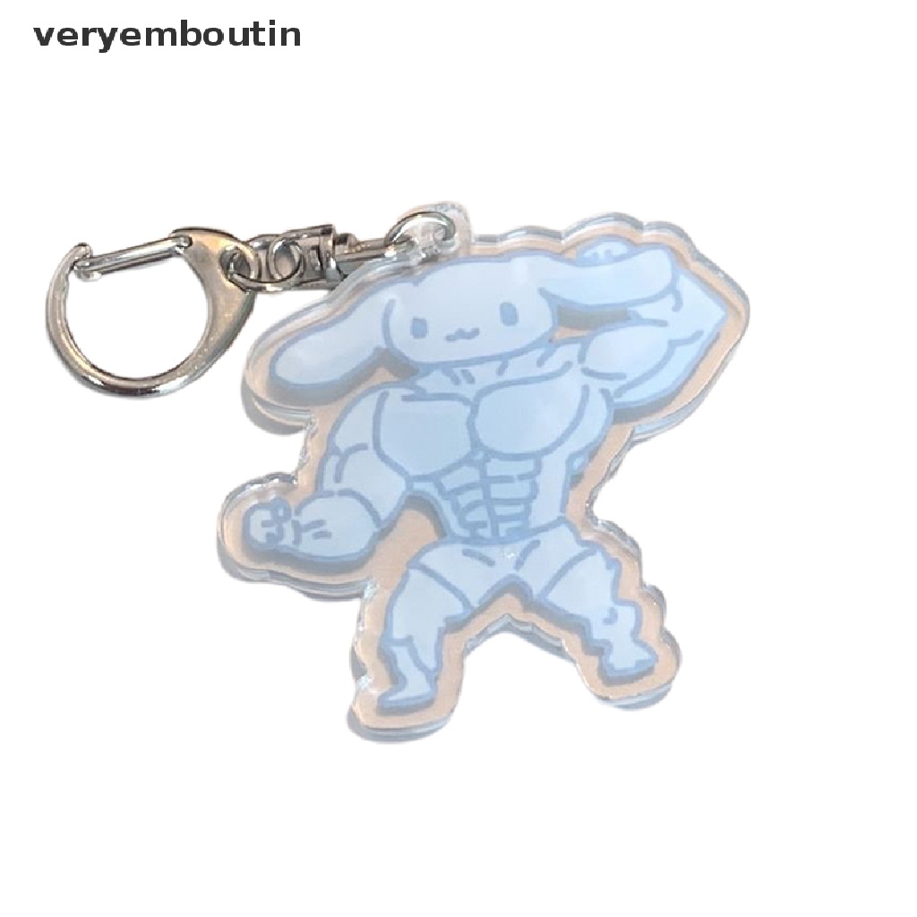 Móc khóa hình nhân vật Kuromi Mymelody Cinnamoroll cơ bắp độc đáo