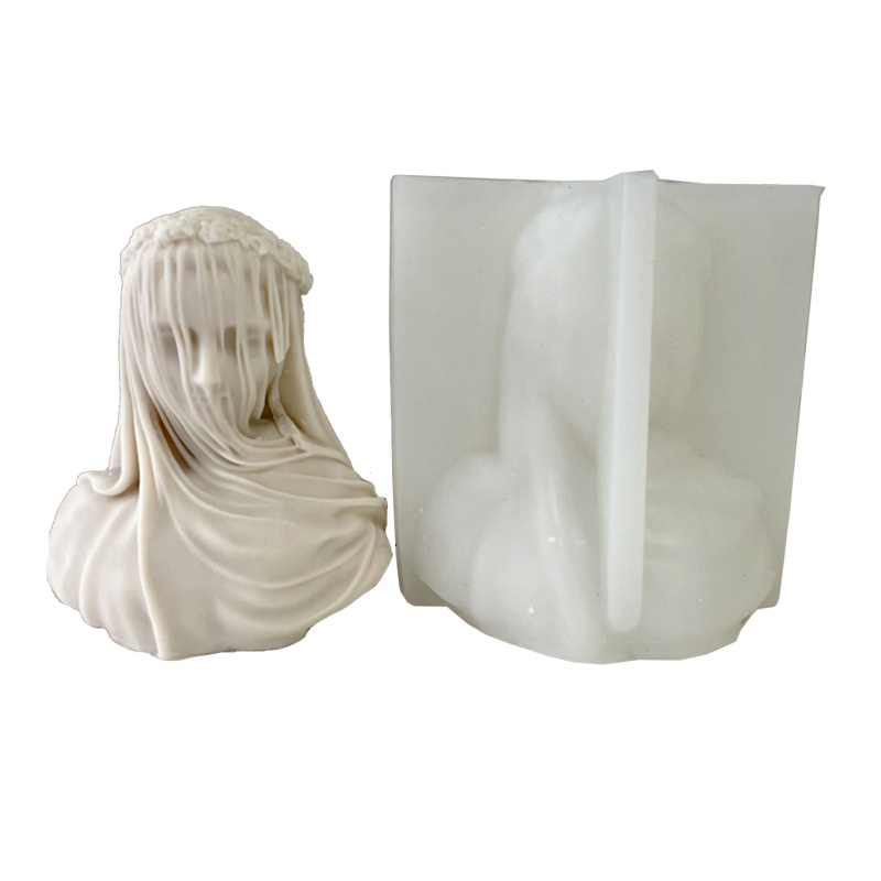 Khuôn Làm Nến Bằng Silicone Hình Người Phụ Nữ