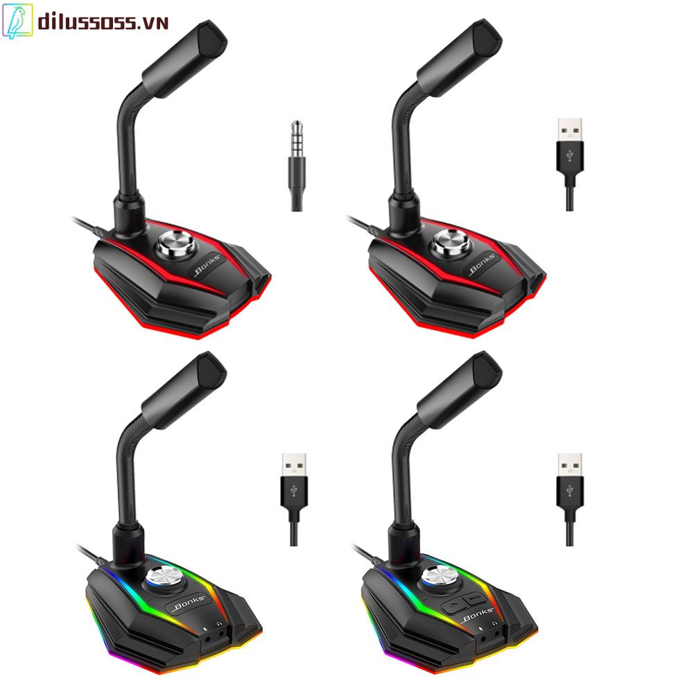 Micro Dilussoss M2 Usb Rgb Giảm Tiếng Ồn Cho Livestream