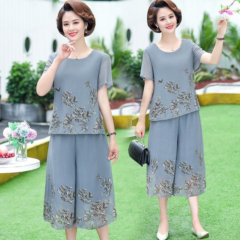 Quần áo trung niên nữ đồ bộ cho mẹ kiểu dáng sang trọng