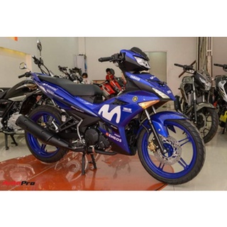 Tem Rời Exciter 150 mẫu movistar màu xanh trắng đen