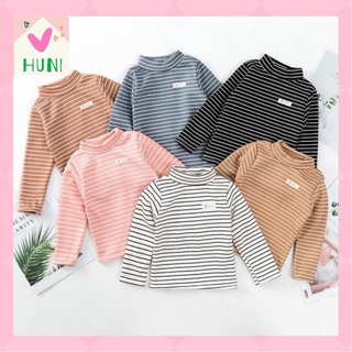 ÁO GIỮ NHIỆT LÓT NỈ LÔNG CỔ 3CM DÀI TAY BÉ TRAI BÉ GÁI MỀM MỊN ẤM ÁP THỜI TRANG HÀNG QUẢNG CHÂU XUẤT LOẠI 1