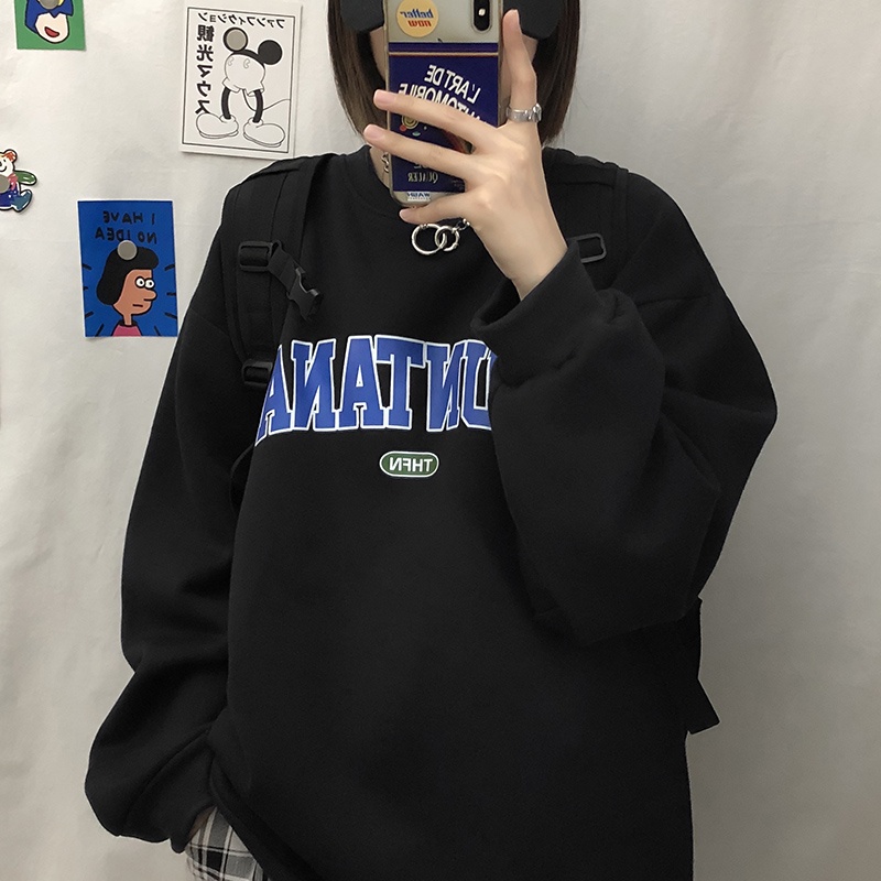 Áo sweater nam nữ nỉ bông form rộng Yinxx, áo thun nỉ tay dài unisex SWT804