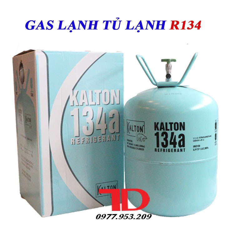 Môi chất lạnh tủ lạnh R134 KALTON 13.6kg, ga lạnh R134