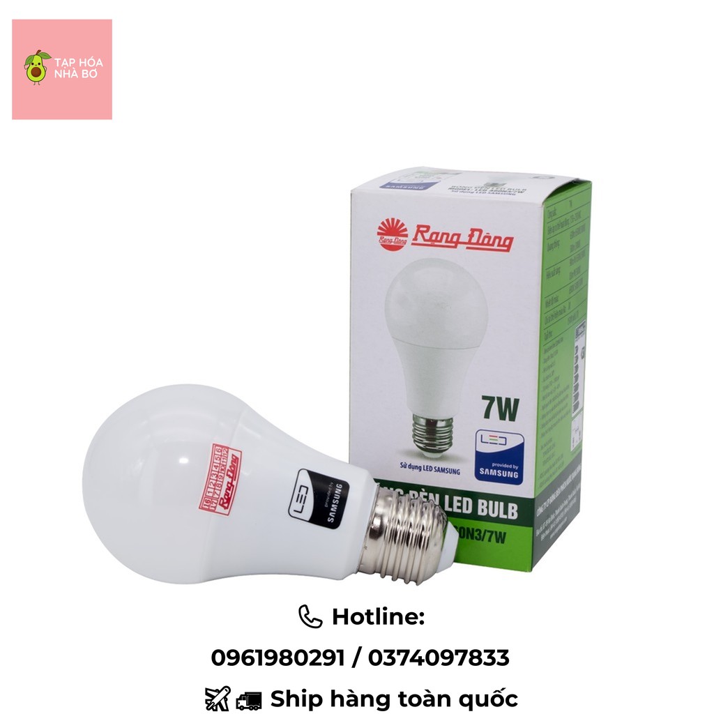 Bóng đèn tròn LED BULB Rạng Đông 3W - 5W - 7W - 9W - 12W - 15W