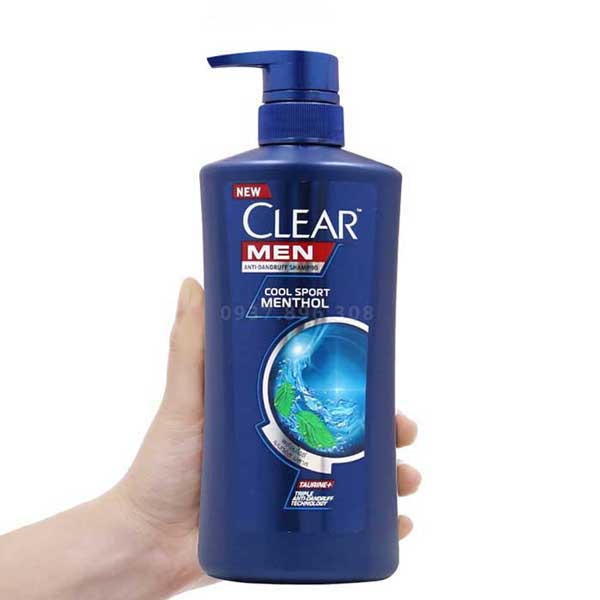 Dầu Gội Sạch Gàu Clear Men Cool Sport Hương Bạc Hà Thái Lan