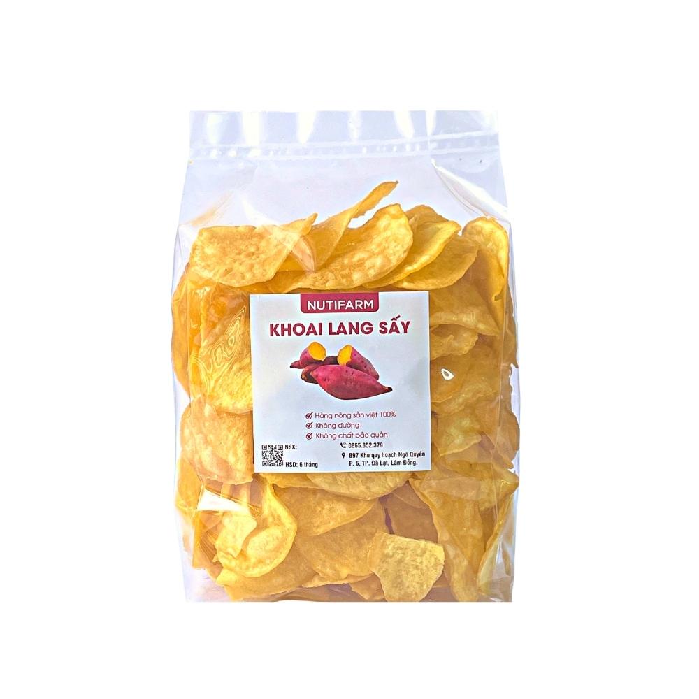 Mít sấy khô nguyên cánh loại 1 không đường giòn ngọt tự nhiên 250gr, hoa quả sấy