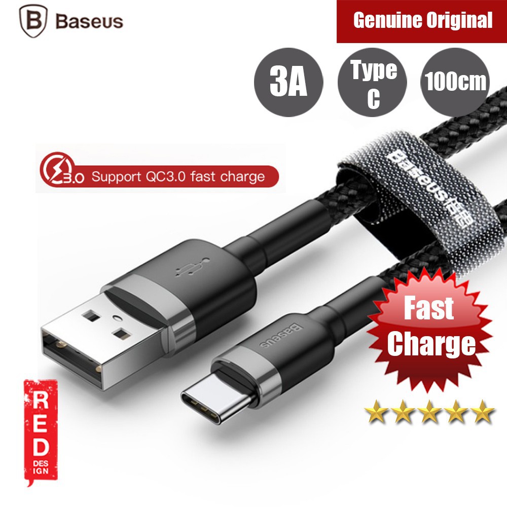 Cáp sạc nhanh Baseus Cafule Micro USB / Type C / Iphone 1m / 2m , 2.4A, Quick charge 3.0