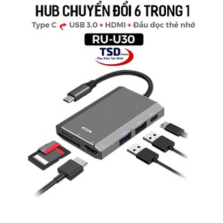 Mua  Mã 44ELSALE2 giảm 7% đơn 300K  HUB Chuyển TypeC Ra USB 3.0  HDMI  USB C  Thẻ Nhớ Chính Hãng Remax Tốc Độ Cao