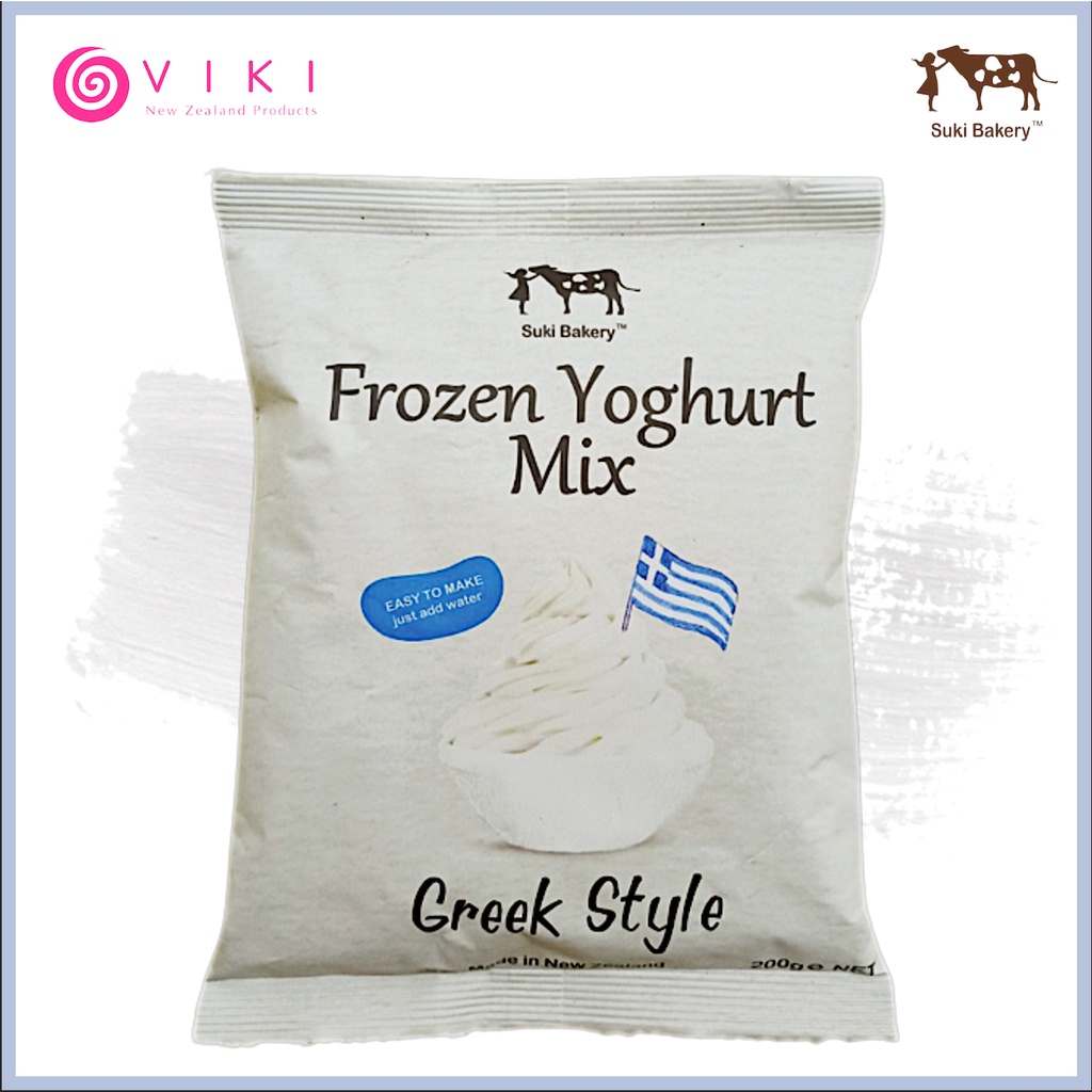 Bột làm kem vị sữa chua Frozen Yoghurt Greek Style - Suki Bakery New Zealand gói 200g