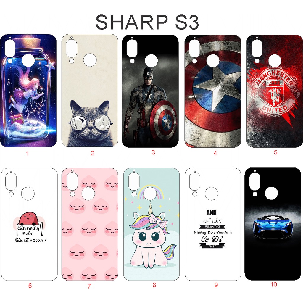 Ốp lưng Sharp Aquos S3 / S3 Mini hình siêu đẹp (P1)