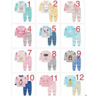 Combo 4 bộ cotton 4c xuất khẩu cho bé trai bé gái