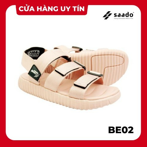 Dép sandal nữ SAADO hồng phấn đi học, đi chơi [HÀNG CHÍNH HÃNG]