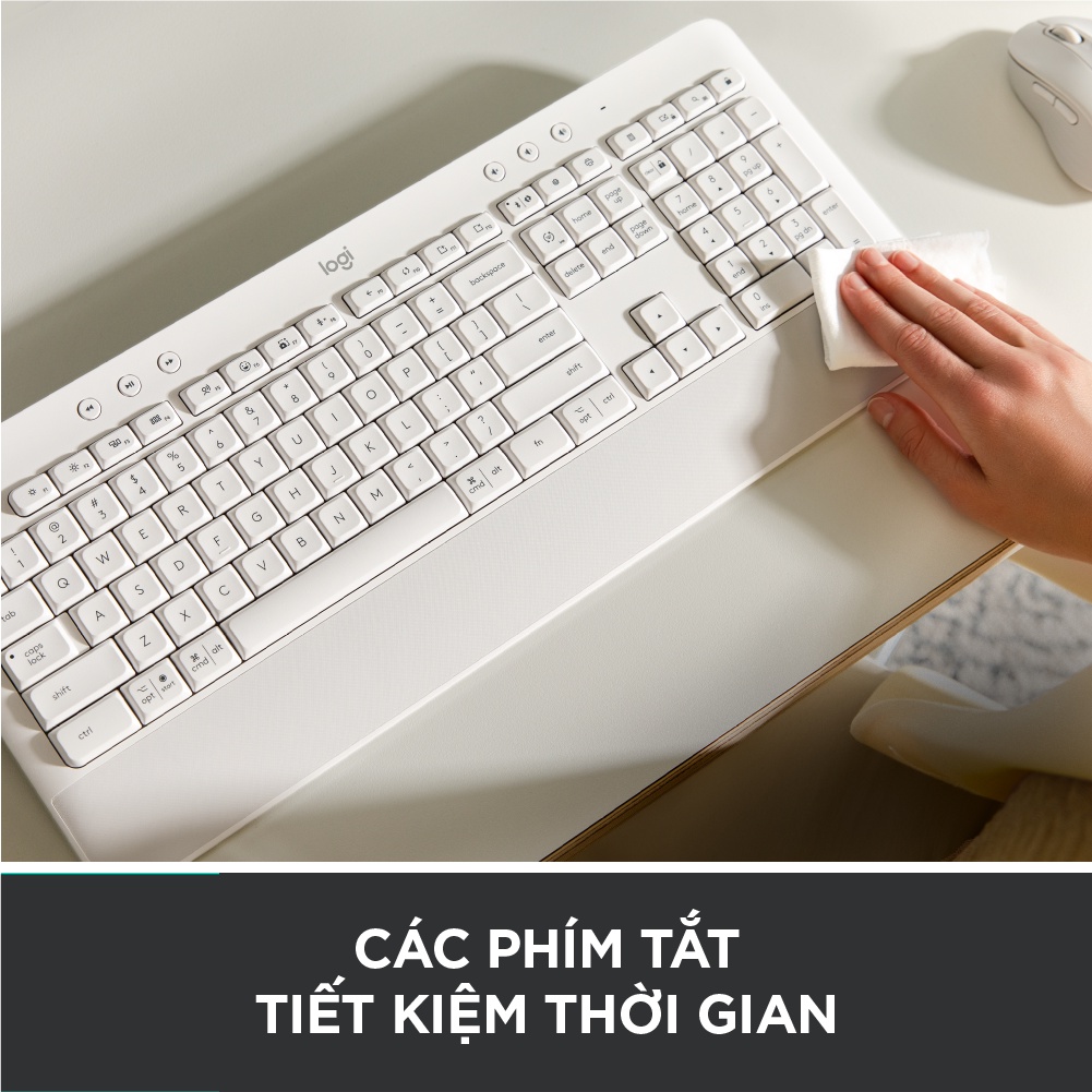 Bàn Phím Không Dây Logitech Signature K650 - Nhỏ gọn, gác tay tích hợp, tương thích Mac , Bluetooth & USB Bolt | BigBuy360 - bigbuy360.vn