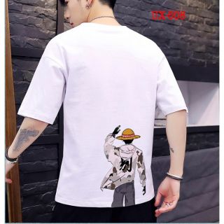 Áo thun nam nữ unisex mũ rơm Luffy