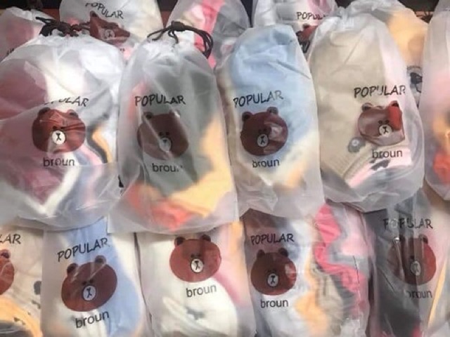 SET 10 ĐÔI TẤT GẤU/HOA CÚC SIÊU XINH