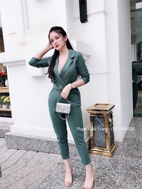 Jumsuit vest mới chanh xả