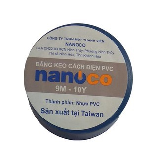 ⚡GIAO HỎA TỐC⚡ Băng keo điện NANOCO màu đen