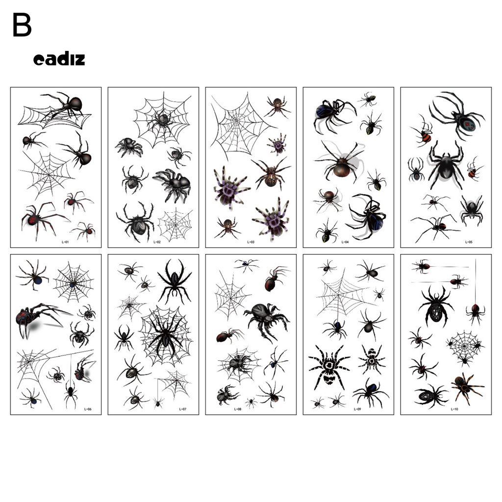 Hình Xăm Dán Tạm Thời Chống Thấm Mồ Hôi Phong Cách Halloween