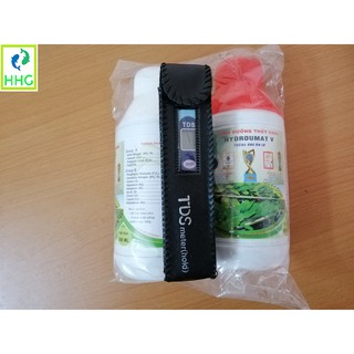 1 CẶP HYDROUMAT V CHO RAU VÀ 1 TDS-02 BÚT ĐO TỔNG CHẤT RẮN HÒA TAN TRONG NƯỚC VÀ NỒNG ĐỘ DUNG DỊCH THỦY CANH