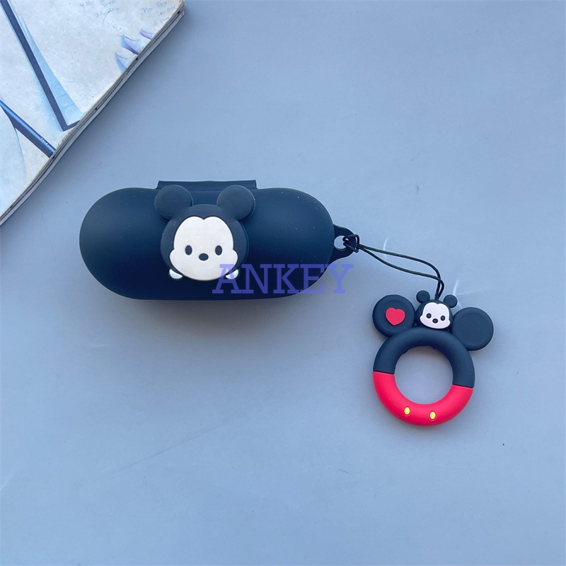 Sony WF-C500 WF-XB700 Vỏ bảo vệ hộp sạc tai nghe bằng silicone mềm hình bàn chân mèo quả dâu đáng yêu