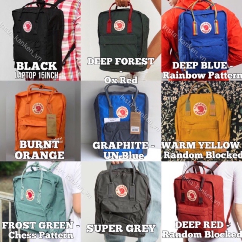 Balo KANKEN CLASSIC size Mini & Medium - Cam Kết Chính Hãng - Kanken_vnn