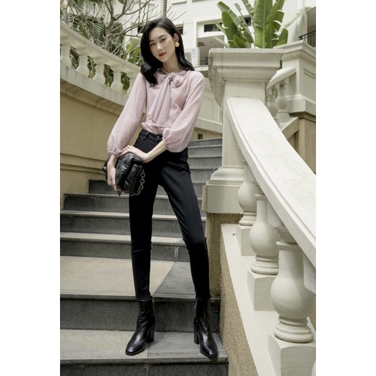 SIXDO newtag áo sơ mi đen vôn mới nguyên tag S/M