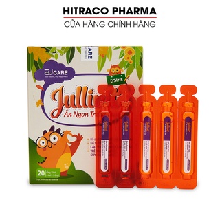 Jullivit Ăn Ngon giúp bé ăn ngon bổ sung DHA, Vitamin và khoáng chất - Hộp 20 ống x 10ml [Jullivit Ăn Ngon Trùng Thảo]