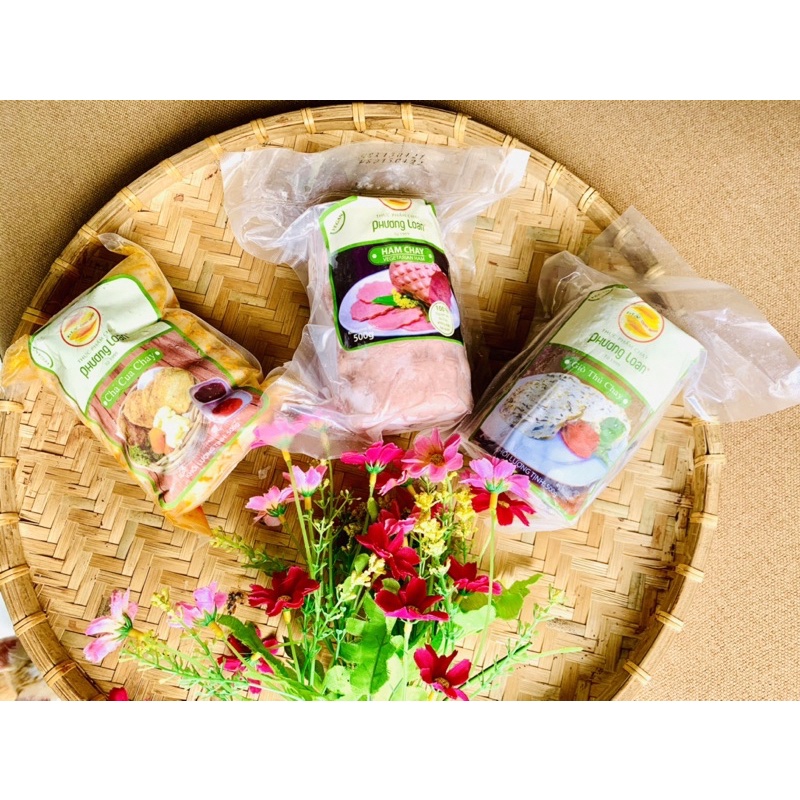 ☘COMBO ( 500g CHẢ CUA - 500g GIÒ THỦ - 500g HAM GÀ) CHAY PHƯƠNG LOAN