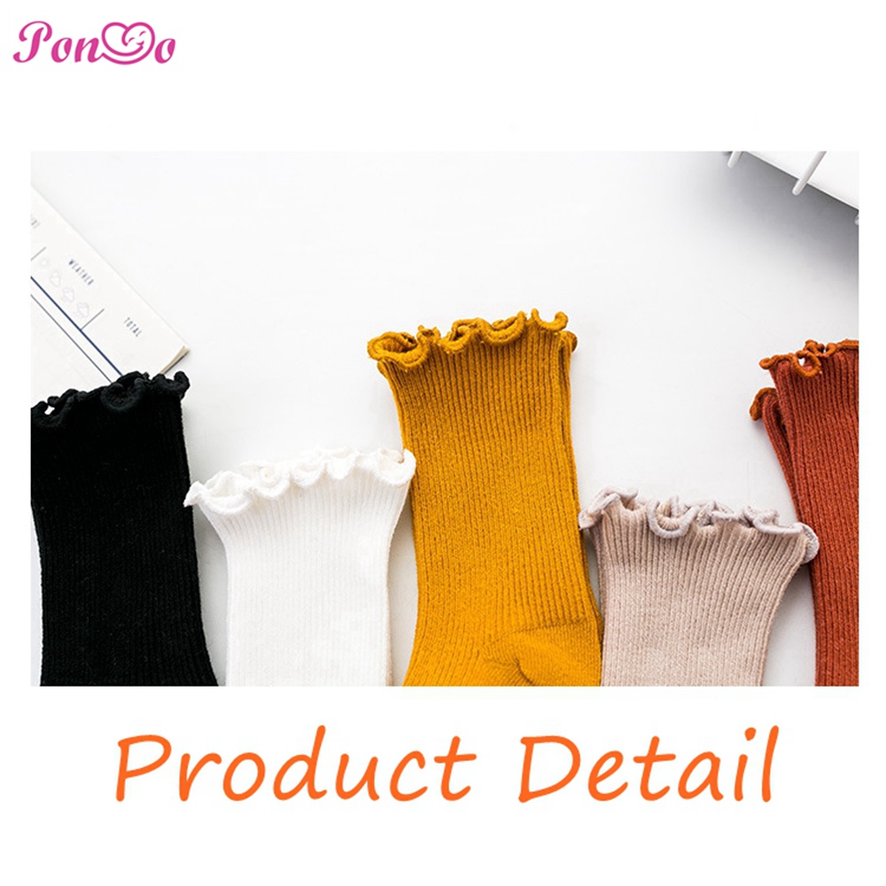 0-5Yrs Baby Girl Socks Girls Flower Lace Tube Sock Soft Cotton Kids Princess Socks
