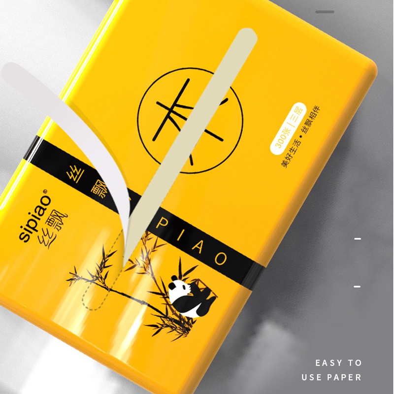 Khăn giấy ăn gấu trúc sipiao 300 tờ 3 lớp Gôn đồ chơi