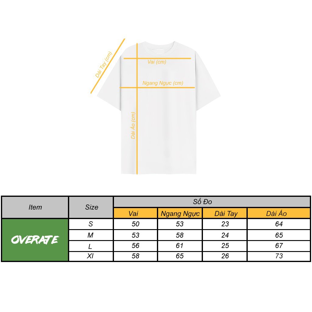 Áo Thun Tay Lỡ - Overate Form Rộng Unisex Vintage Màu Trắng OVT09 ( Chất Vải Siêu Đẹp ) | BigBuy360 - bigbuy360.vn