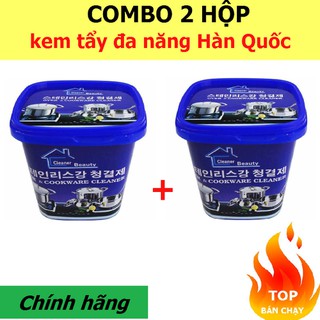 Combo 2 hộp Bột kem tẩy rửa xoong nồi đa năng Hàn Quốc