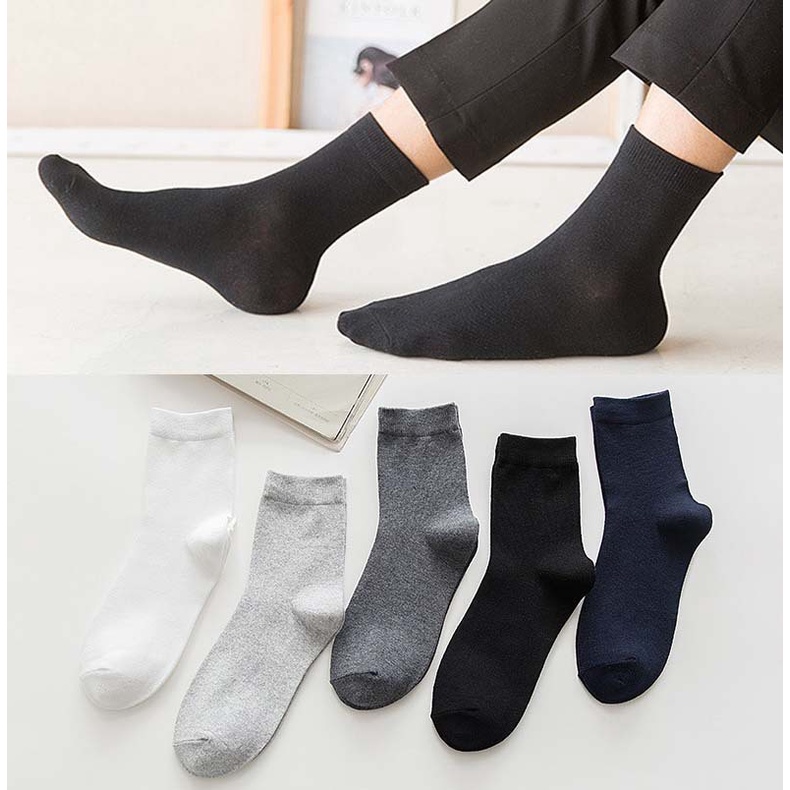 Vớ cổ cao nam nữ tất trơn văn phòng xịn cotton thời trang đẹp kháng khuẩn khử mùi thấm hút mồ hôi tốt MONEY VC056