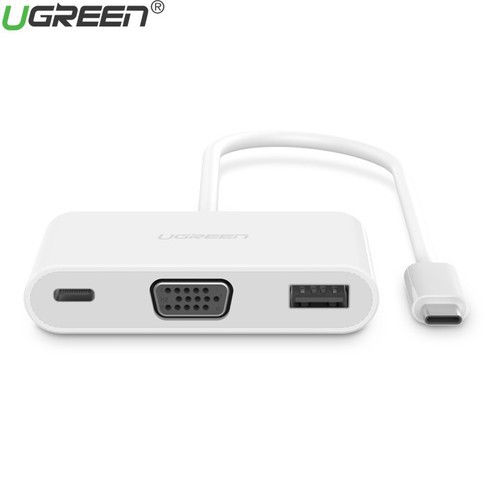 Cáp Chuyển USB Type C Sang VGA + USB 3.0 + USB Type C Ugreen 30376