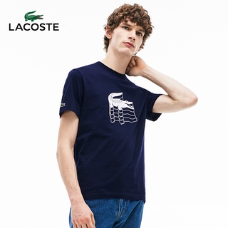 Áo Thun Nam Tay Ngắn Cổ Tròn In Chữ Lacoste Thời Trang