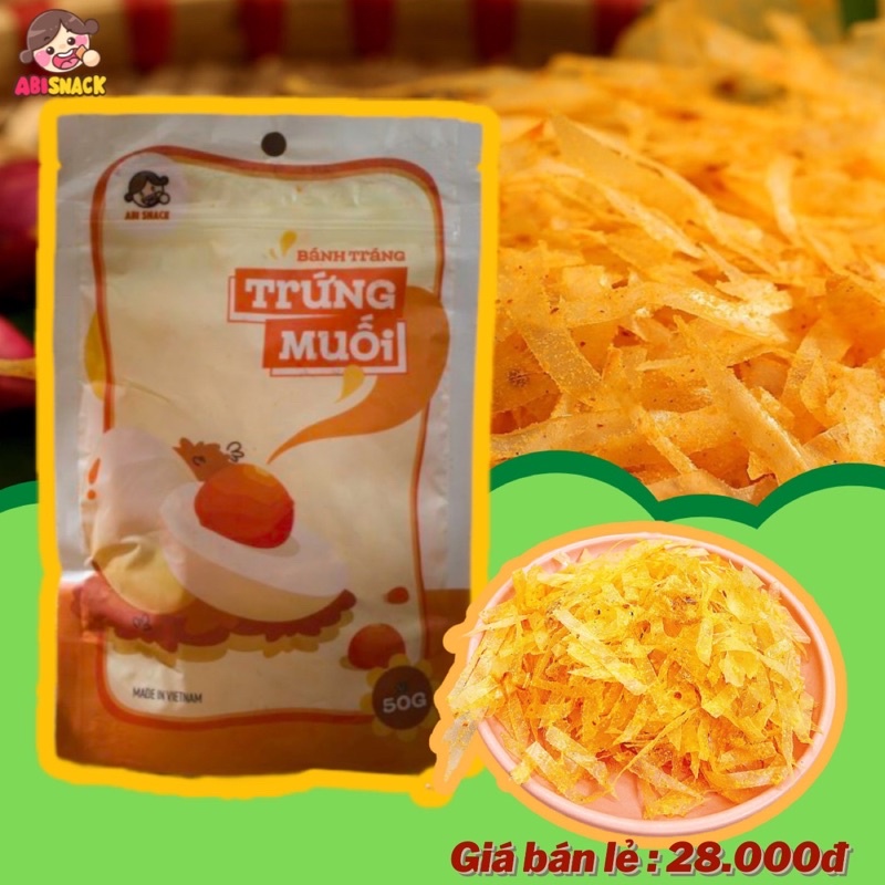 [ABI SNACK] BÁNH TRÁNG VỊ TRỨNG MUỐI