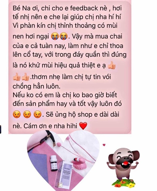 Nước hoa cô bé - nước hoa gợi tình - nước hoa vùng kín - Dionel