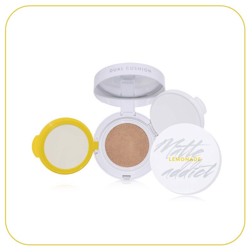 PHẤN NƯỚC LEMONADE MATTE ADDICT DUAL CUSHION SPF50+ PA+++